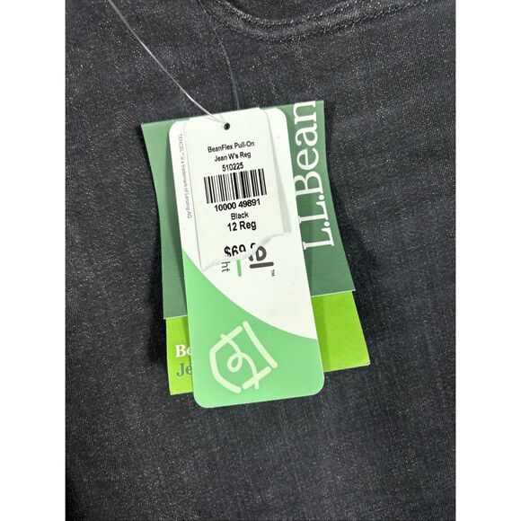 L.L Bean woman’s flex pull on jeans size 12 - Picture 11 of 11
